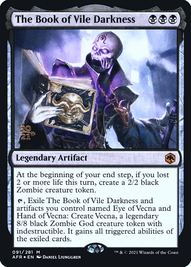 The Book of Vile Darkness card front