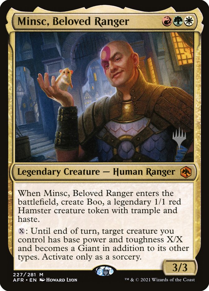 Minsc, Beloved Ranger card front