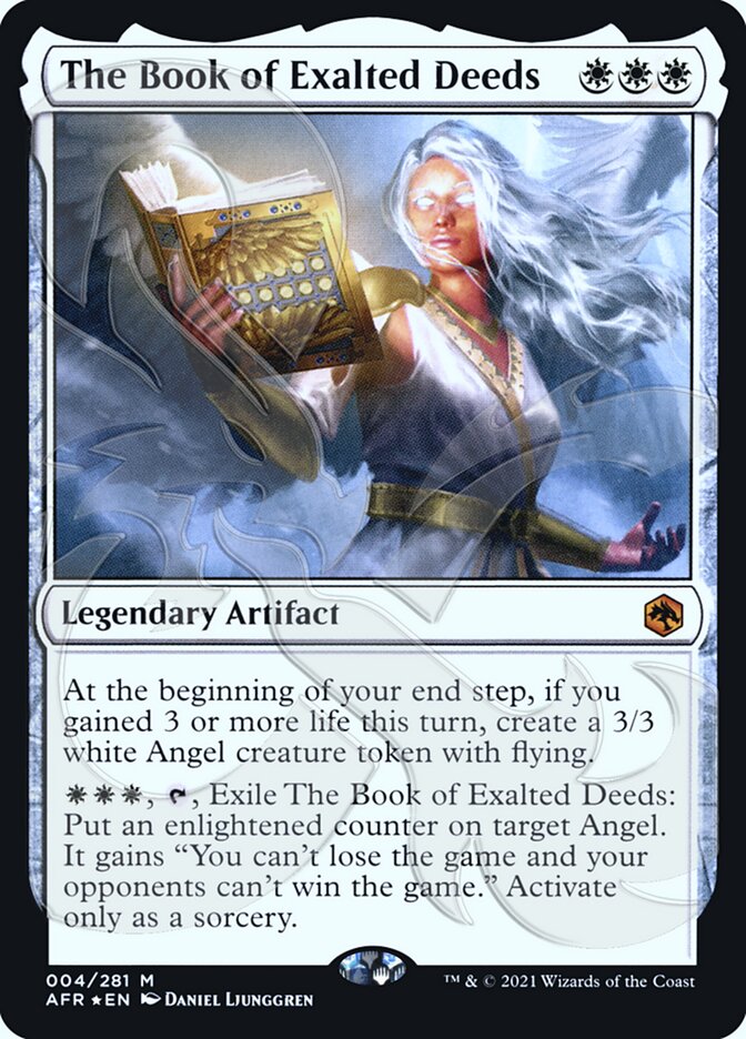 The Book of Exalted Deeds card front