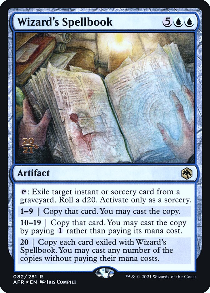 Wizard's Spellbook card front