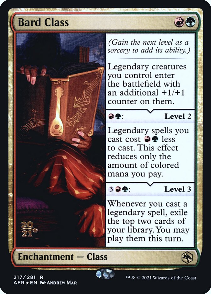 Bard Class card front