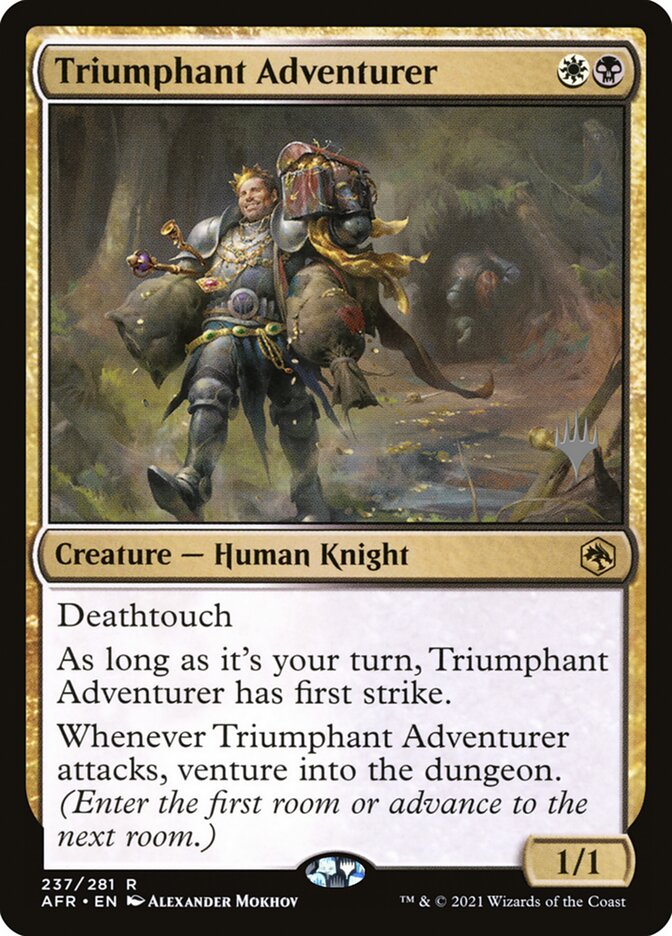 Triumphant Adventurer card front