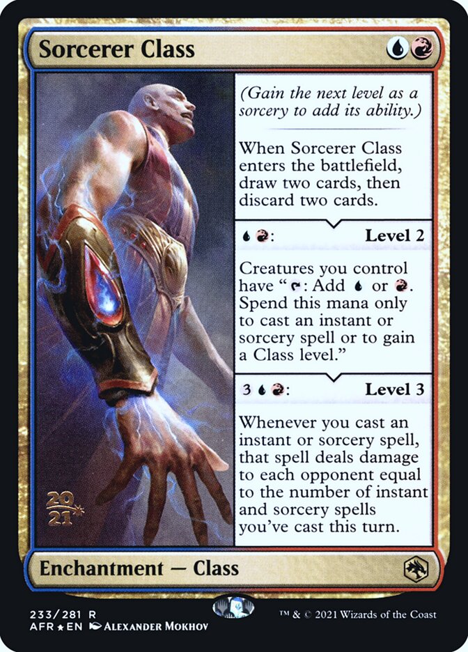 Sorcerer Class card front