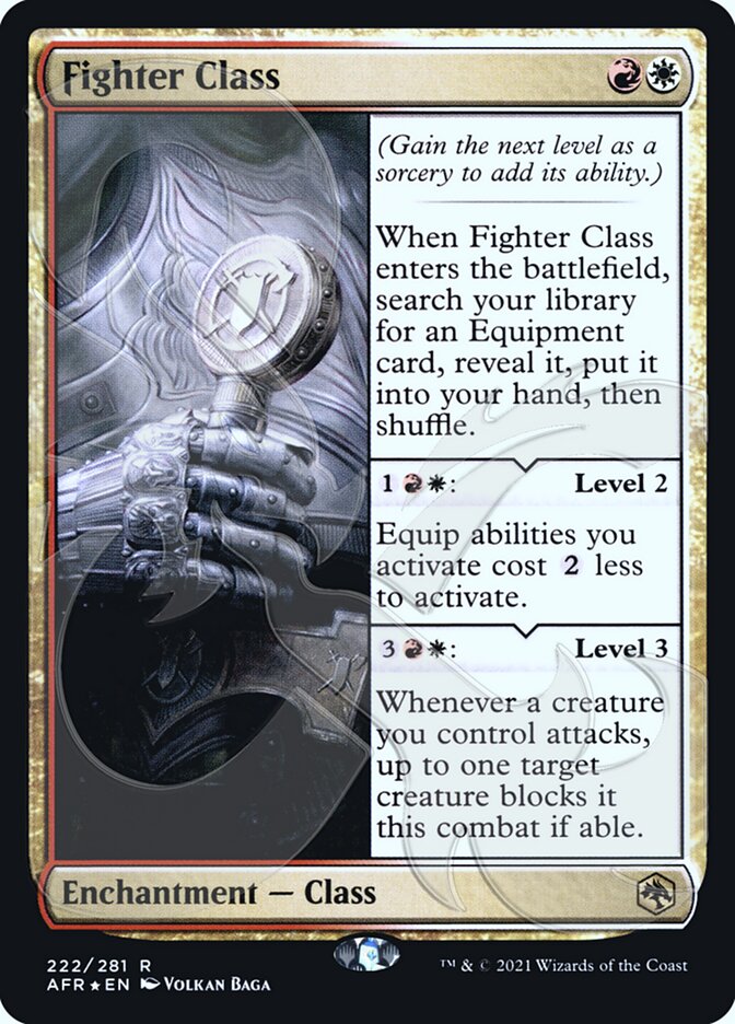 Fighter Class card front