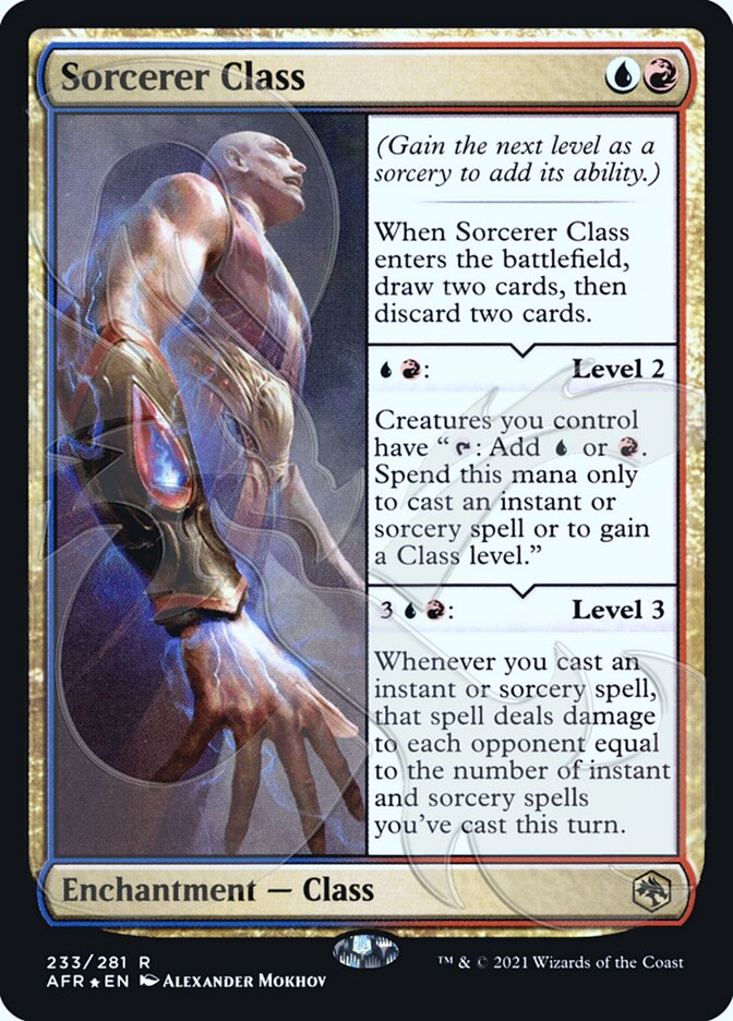Sorcerer Class card front