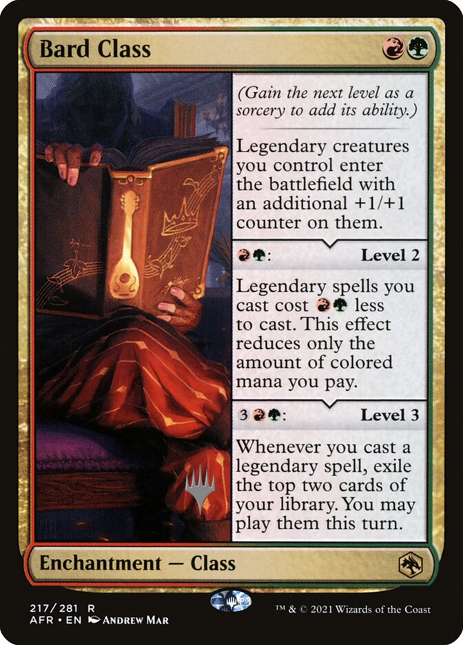 Bard Class card front