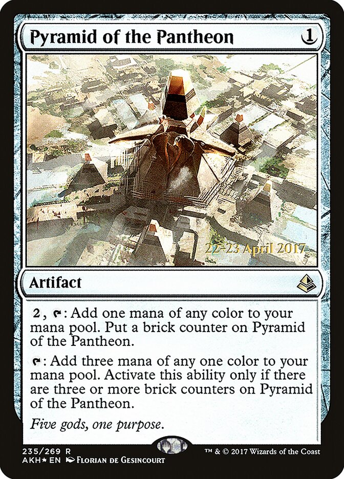 Pyramid of the Pantheon card front