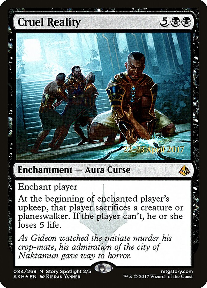 Cruel Reality card front