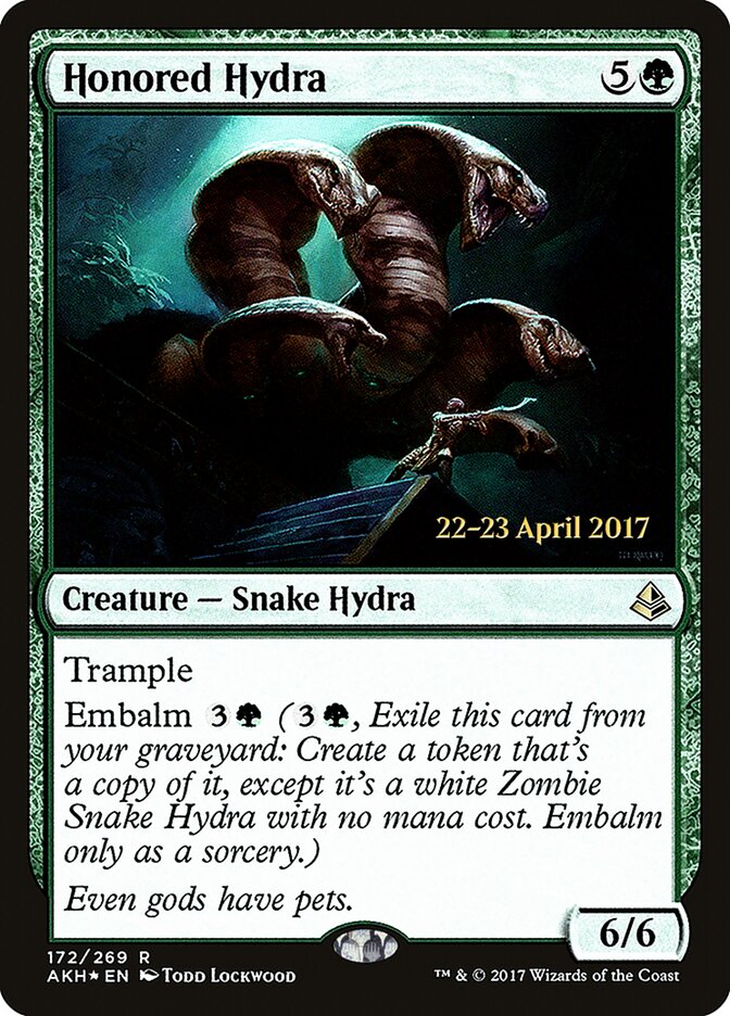 Honored Hydra card front