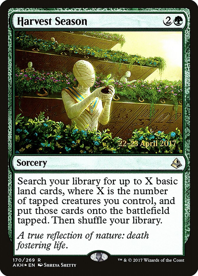 Harvest Season card front