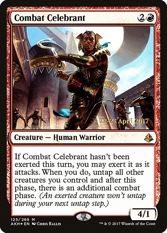 Combat Celebrant card front