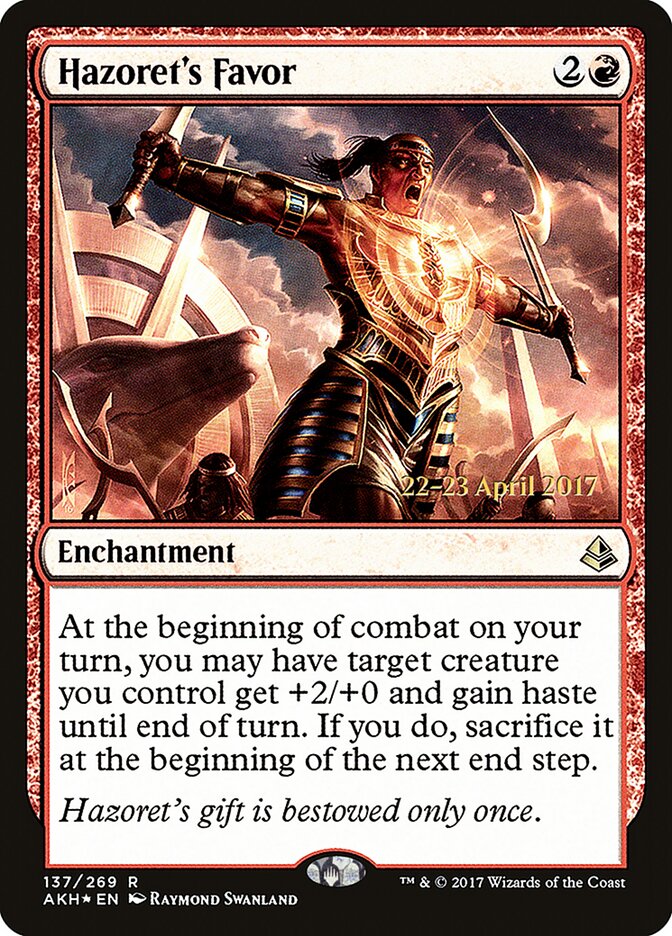 Hazoret's Favor card front