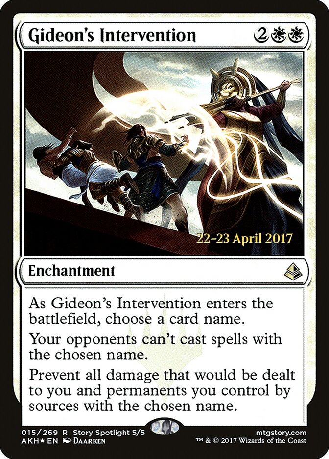 Gideon's Intervention card front