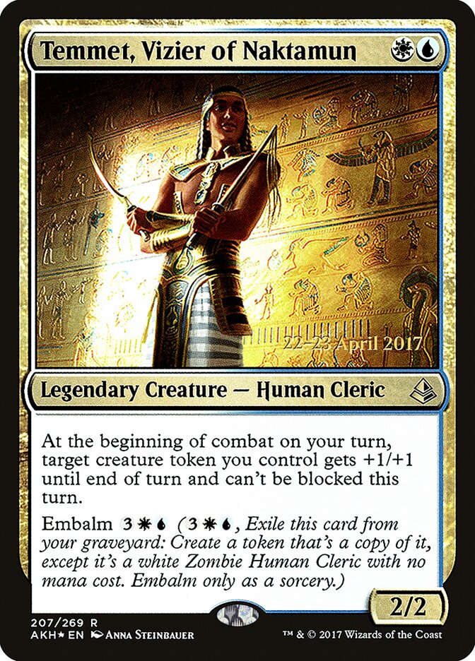 Temmet, Vizier of Naktamun card front