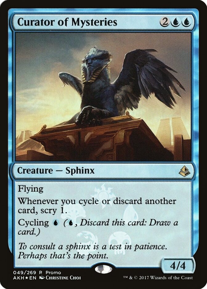 Curator of Mysteries card front