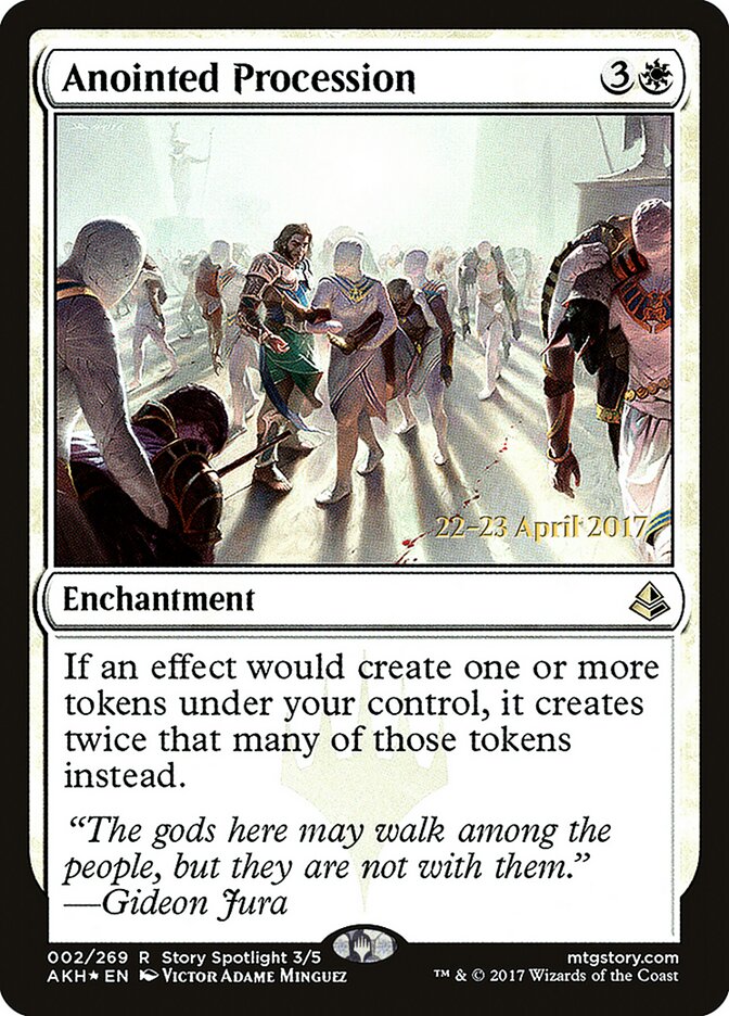 Anointed Procession card front