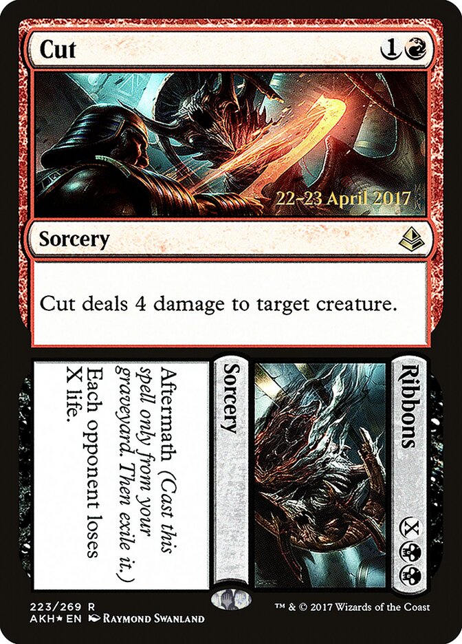 Cut card front