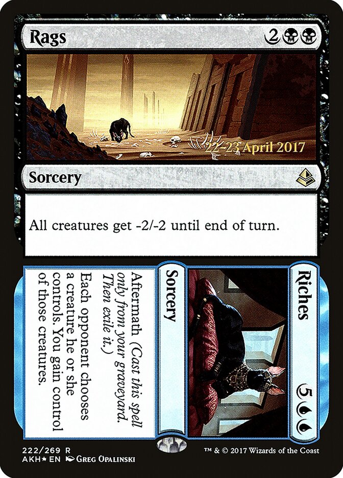 Rags card front