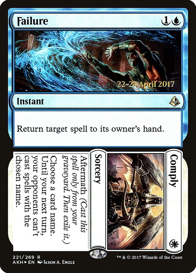 Failure card front