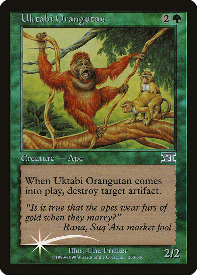 Uktabi Orangutan card front