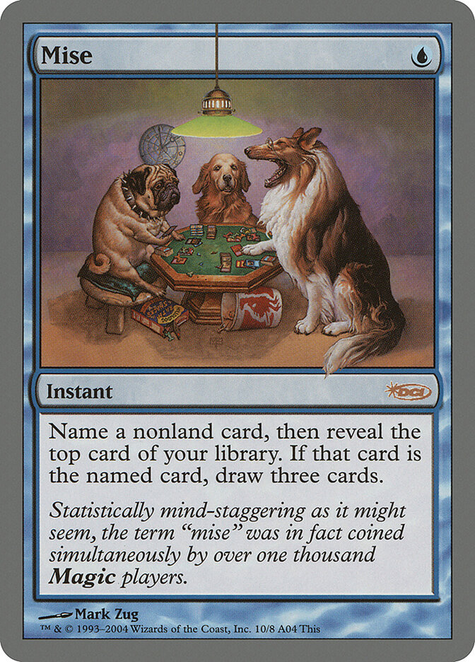 Mise card front