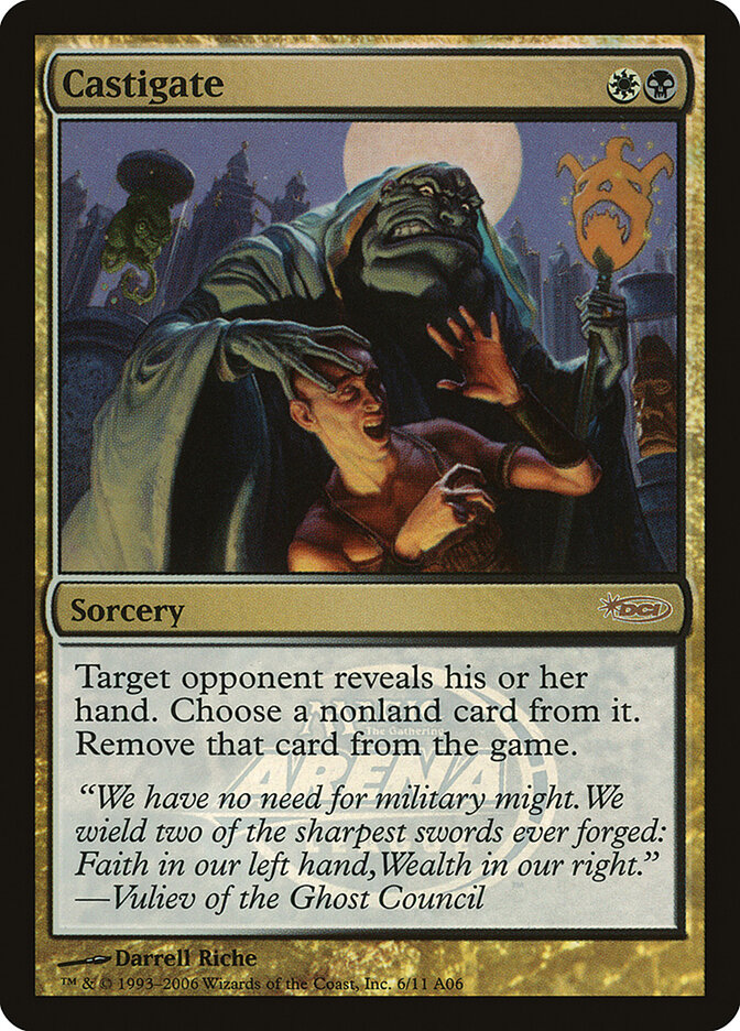 Castigate card front