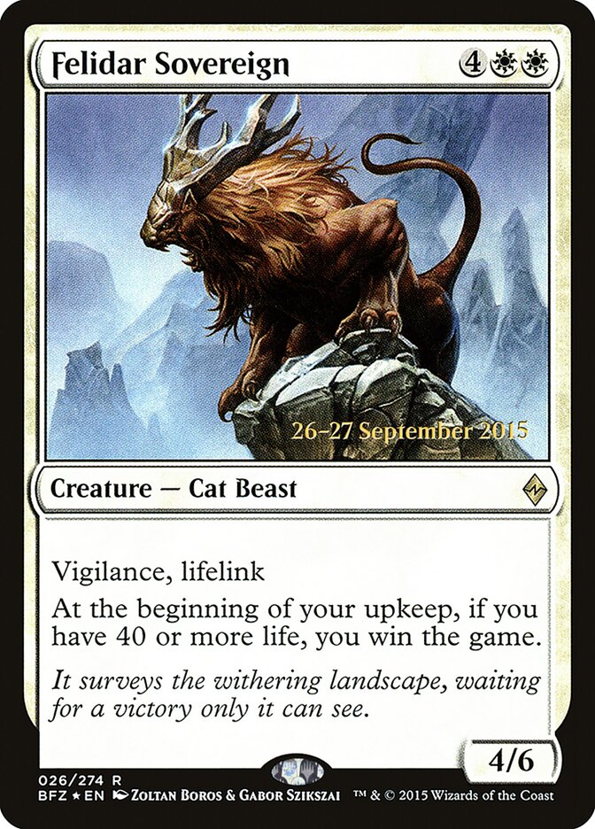 Felidar Sovereign card front