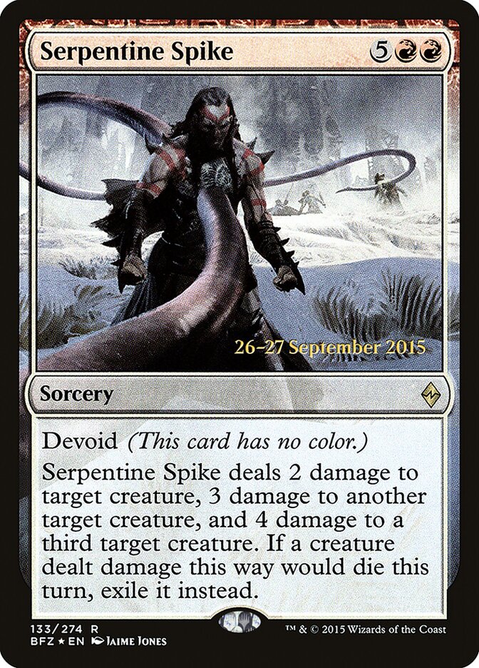 Serpentine Spike card front
