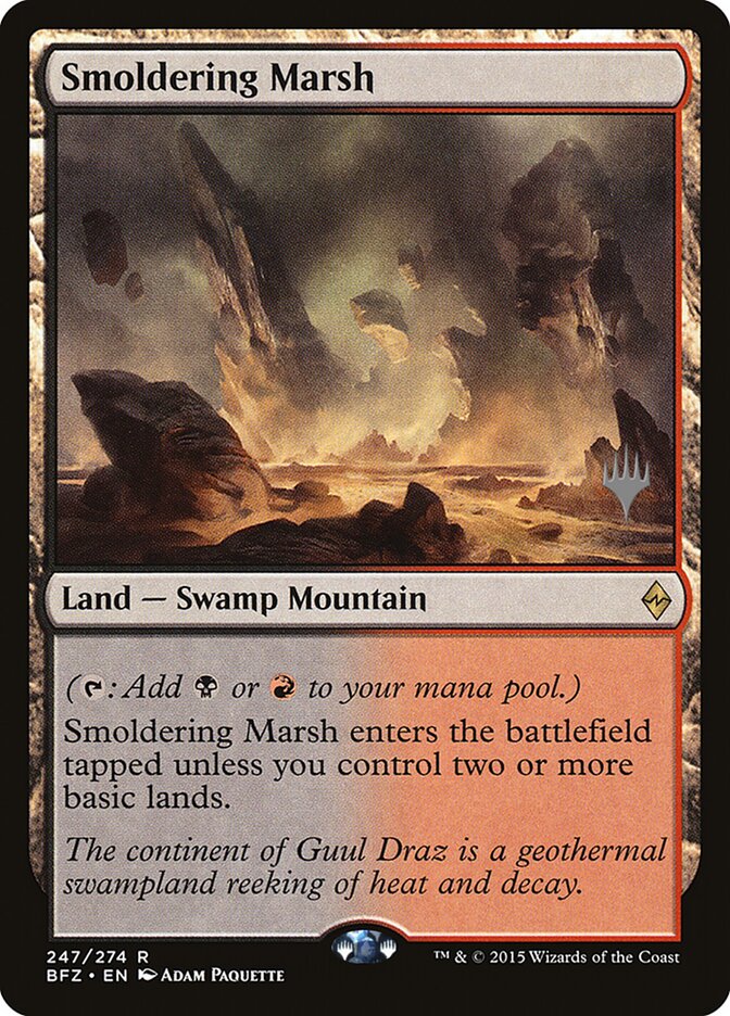 Smoldering Marsh card front