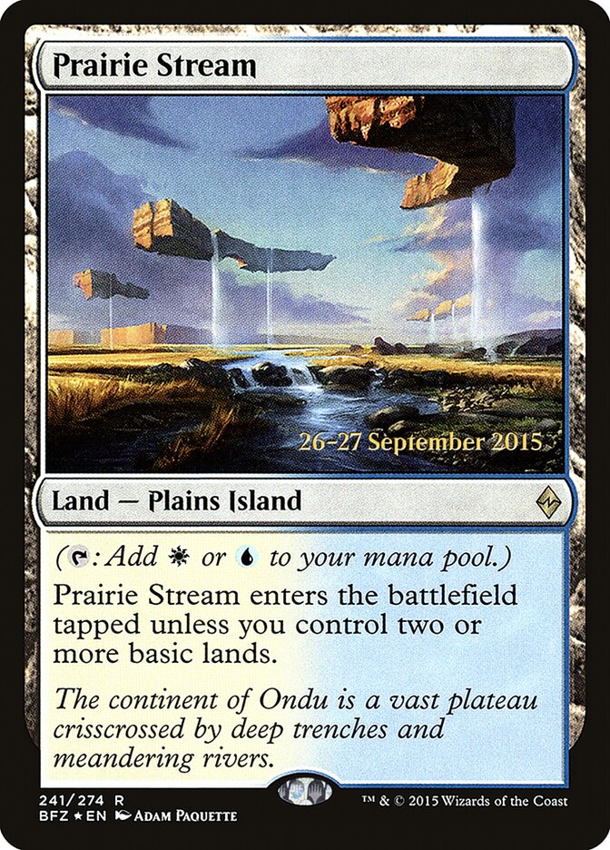 Prairie Stream card front