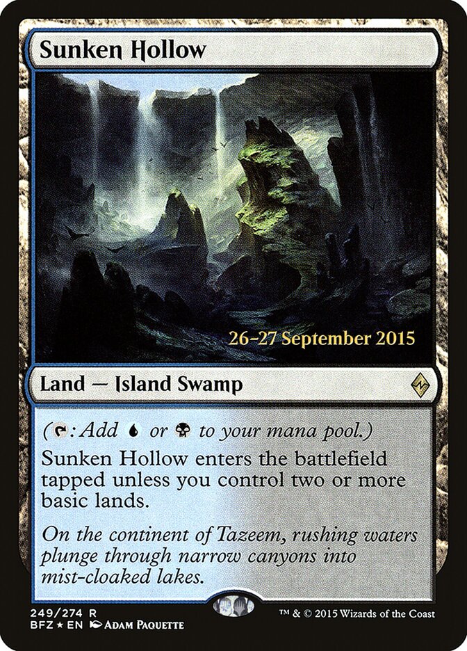 Sunken Hollow card front