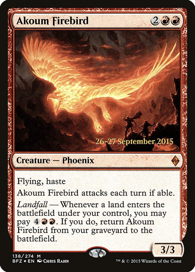 Akoum Firebird card front
