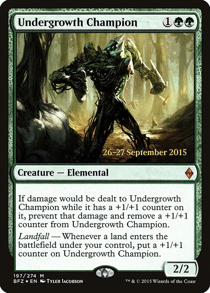 Undergrowth Champion card front