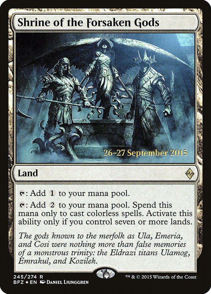 Shrine of the Forsaken Gods card front