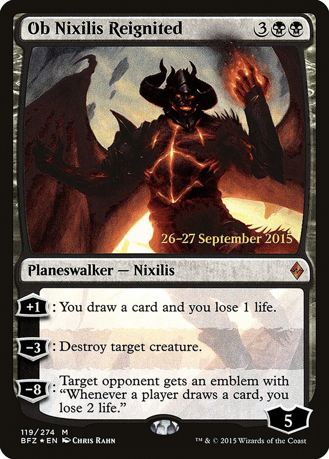 Ob Nixilis Reignited card front