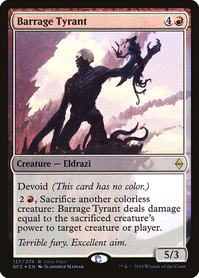 Barrage Tyrant card front