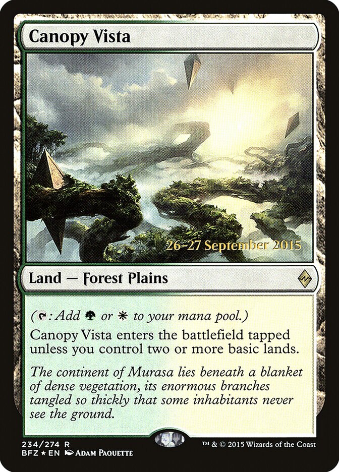 Canopy Vista card front