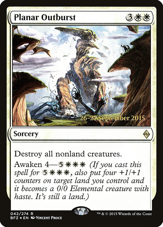 Planar Outburst card front