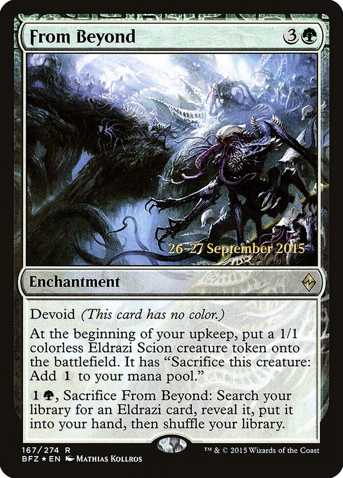 From Beyond card front