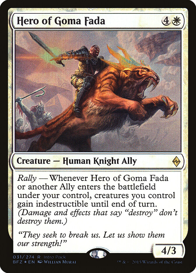 Hero of Goma Fada card front
