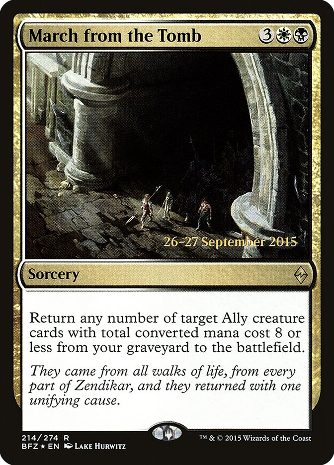 March from the Tomb card front