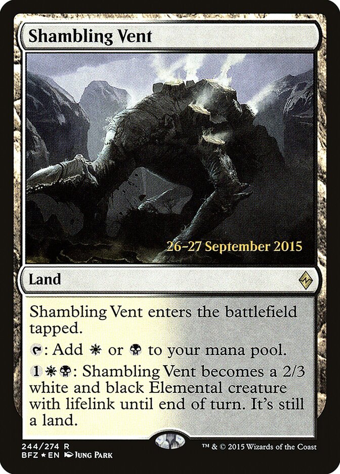 Shambling Vent card front