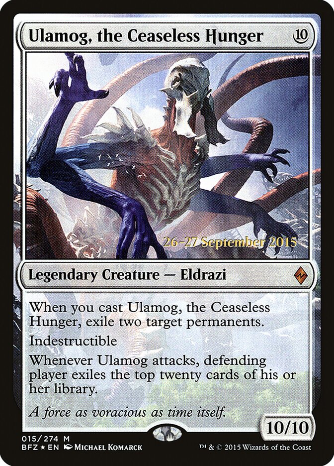 Ulamog, the Ceaseless Hunger card front