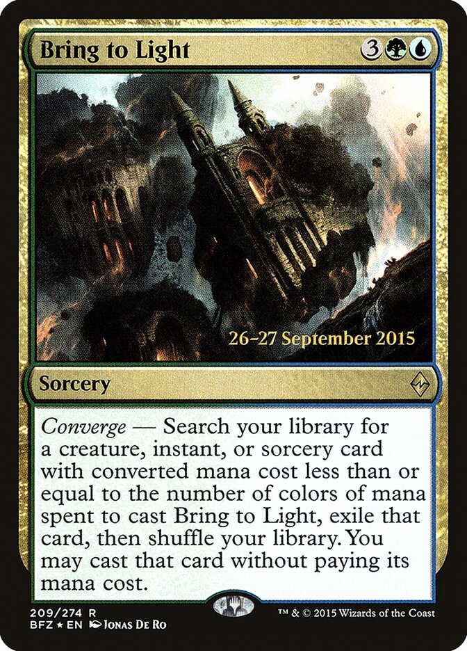 Bring to Light card front