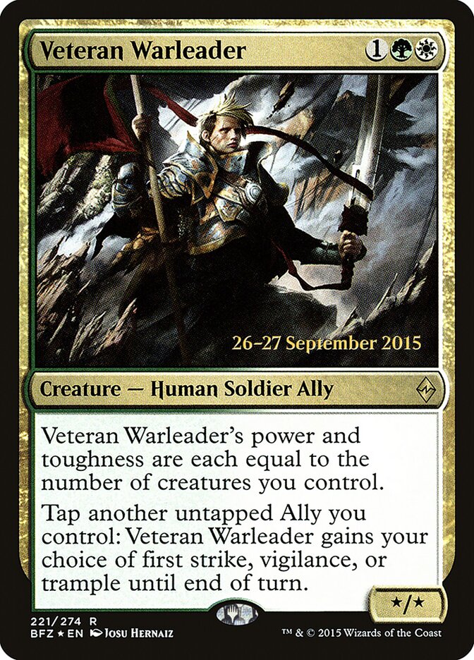 Veteran Warleader card front