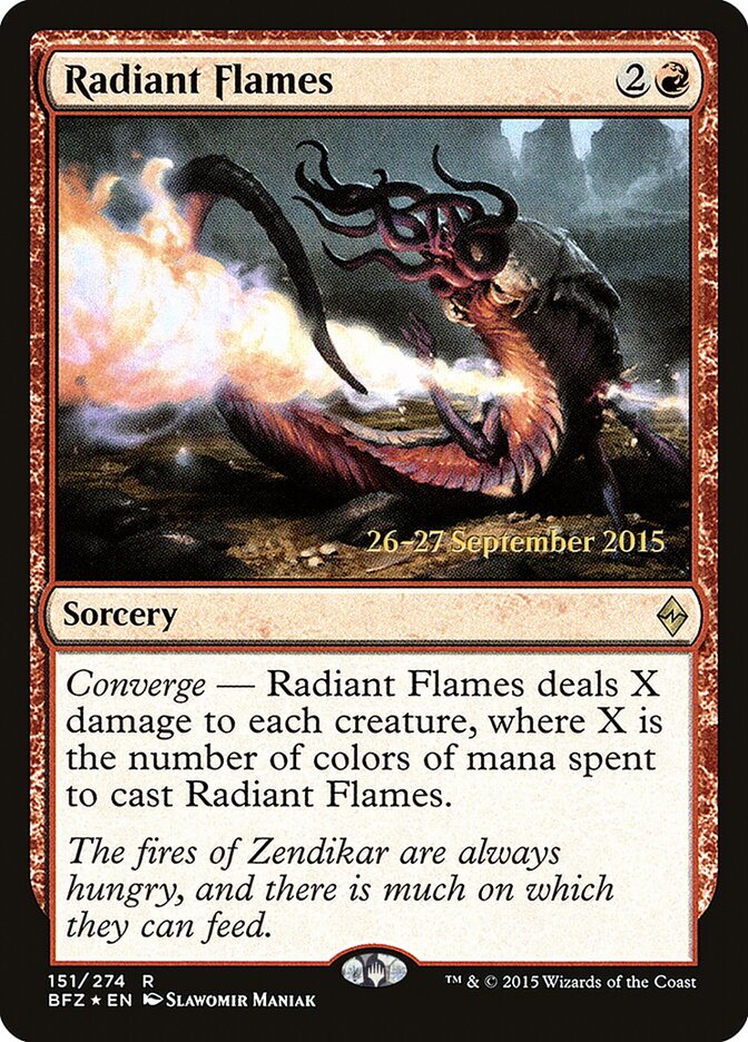 Radiant Flames card front