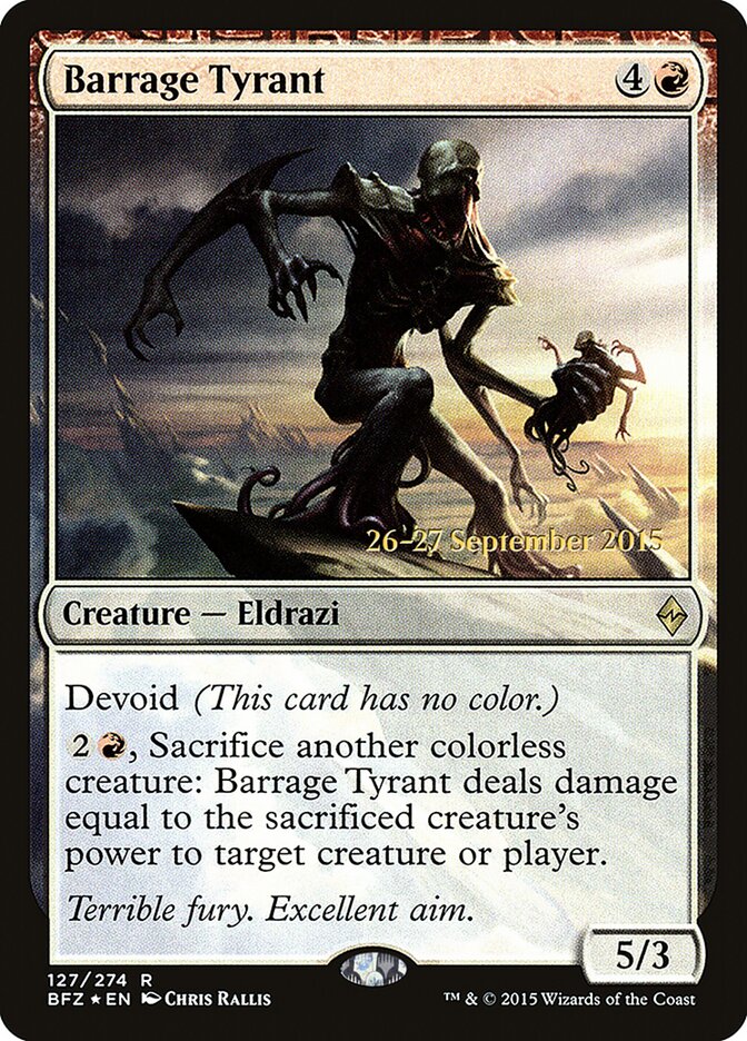 Barrage Tyrant card front