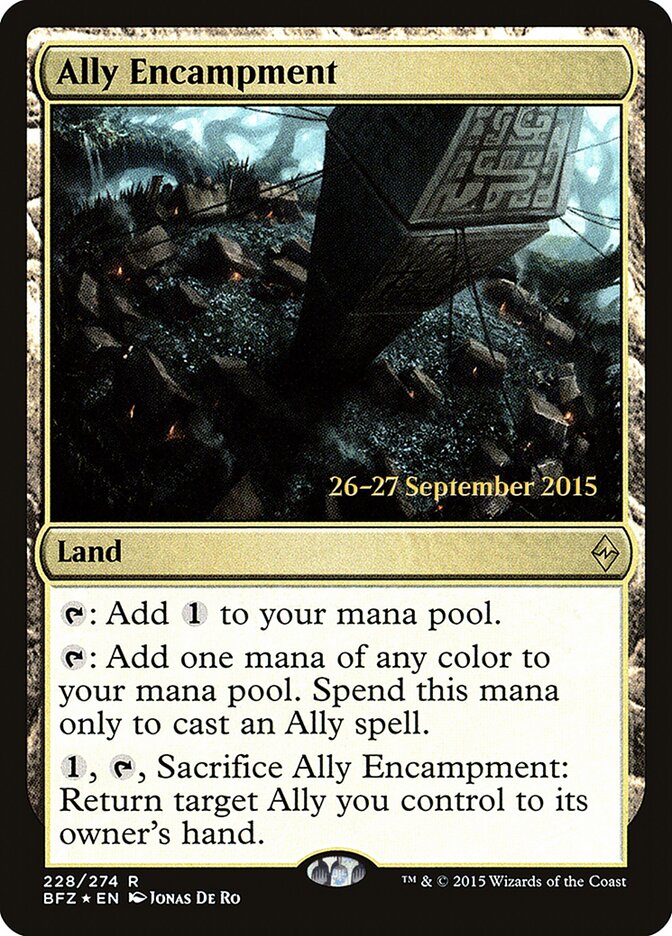 Ally Encampment card front