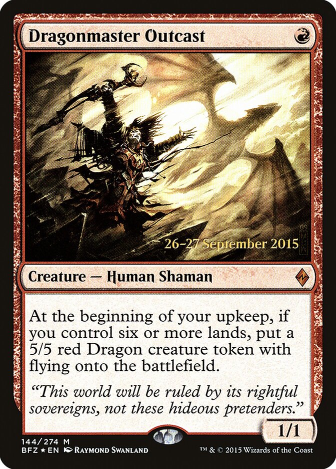 Dragonmaster Outcast card front