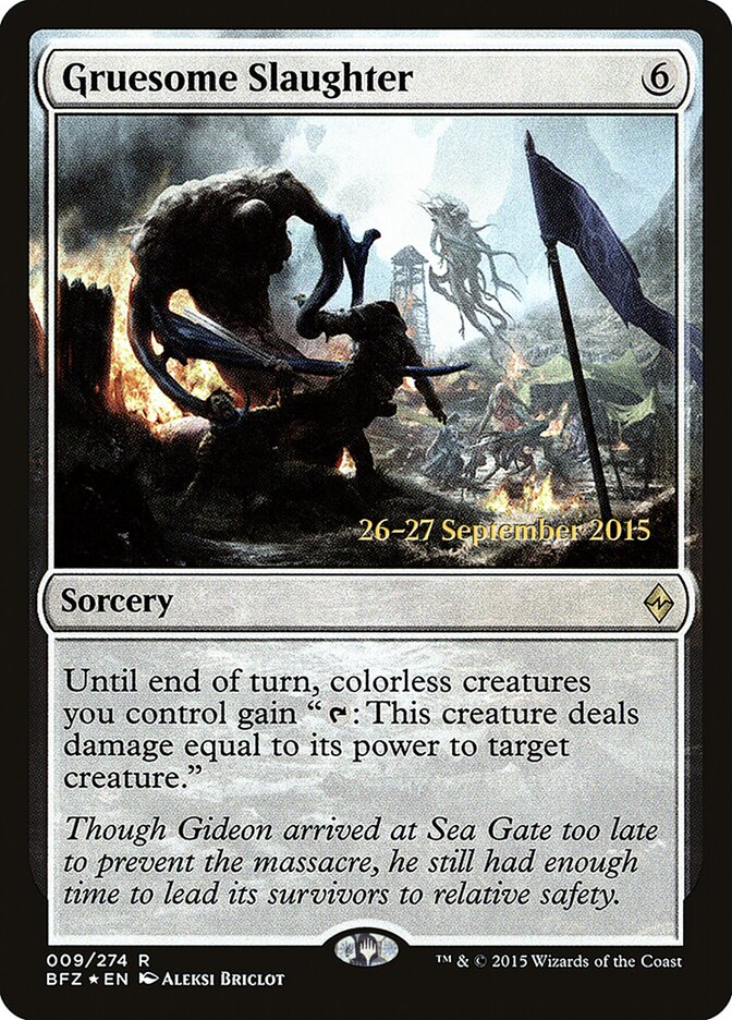 Gruesome Slaughter card front